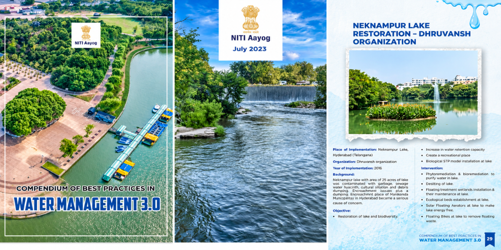 Neknampur Lake (niti Aayog )- Dhruvansh Organazition